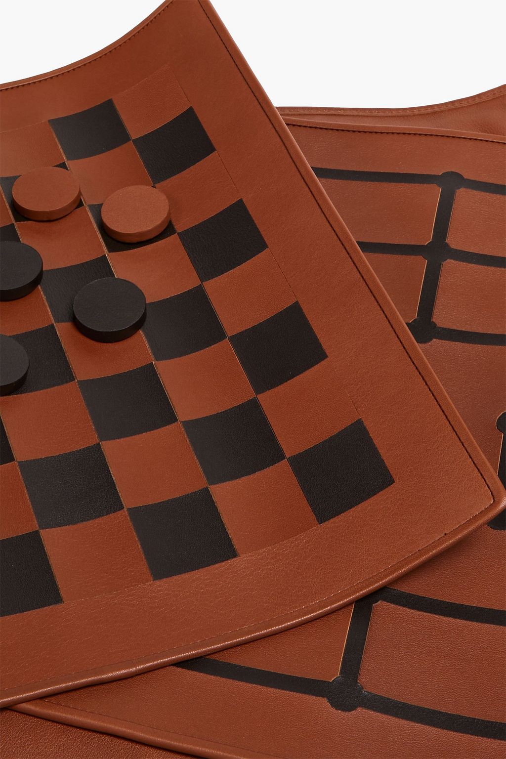 ZEGNA Reisespielset aus geflochtenem Leder