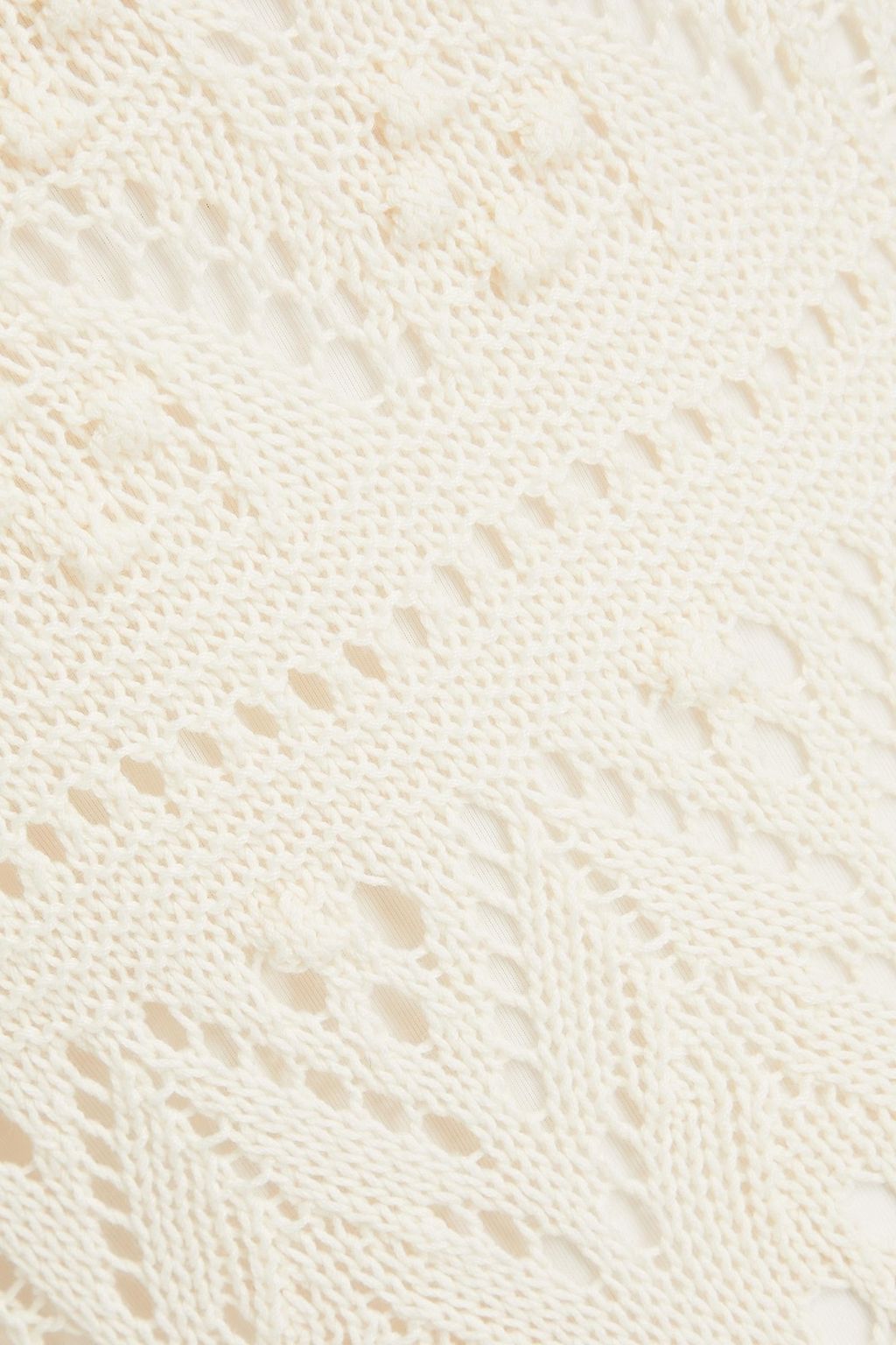 ZIMMERMANN Pointelle-knit cotton midi dress