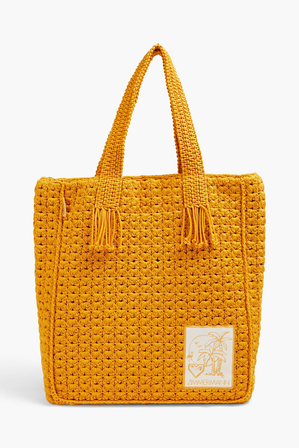 Crocheted cotton tote