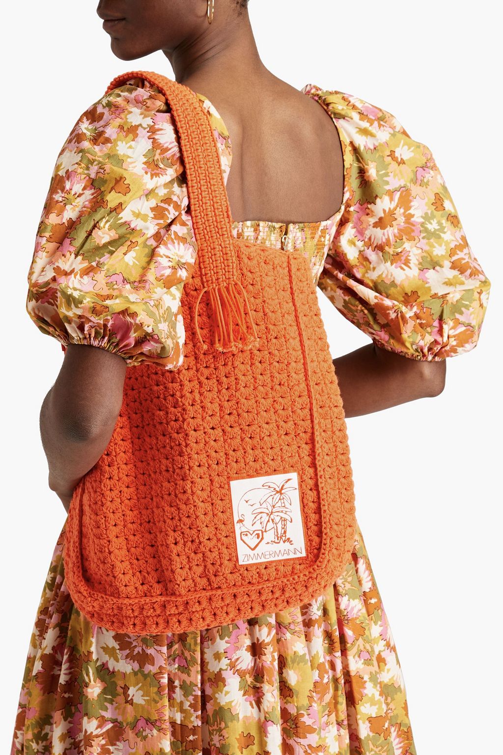 ZIMMERMANN Crocheted cotton tote