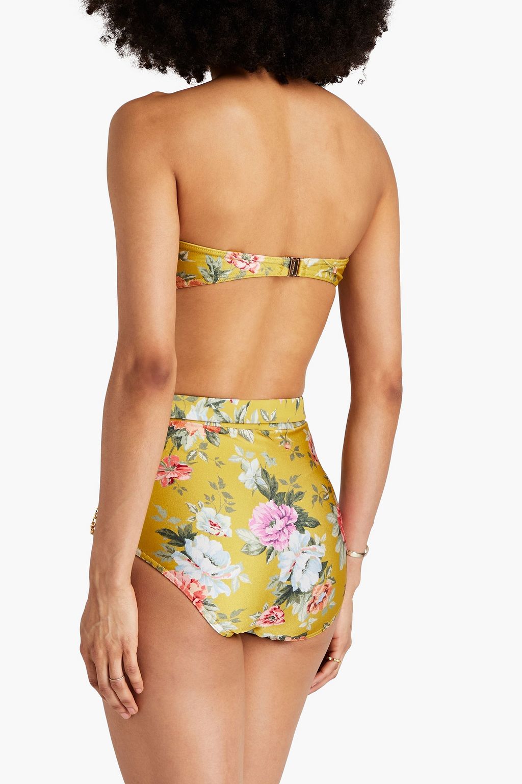 ZIMMERMANN Chain-embellished belted high-rise bikini briefs