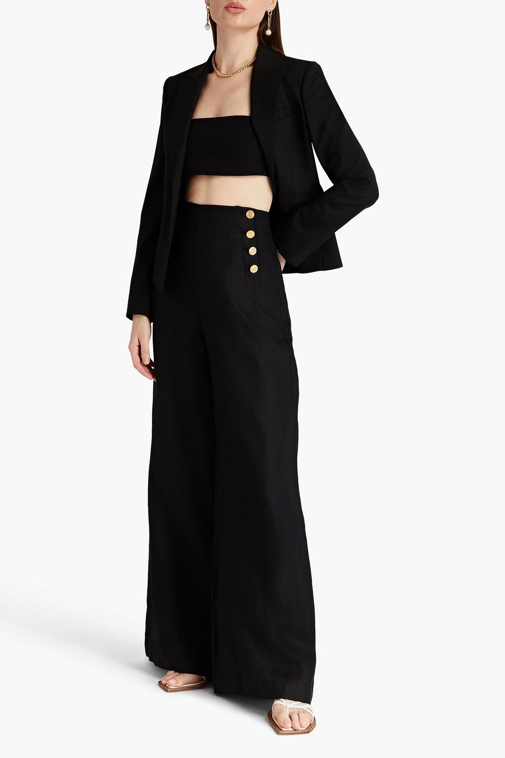ZIMMERMANN Linen wide-leg pants