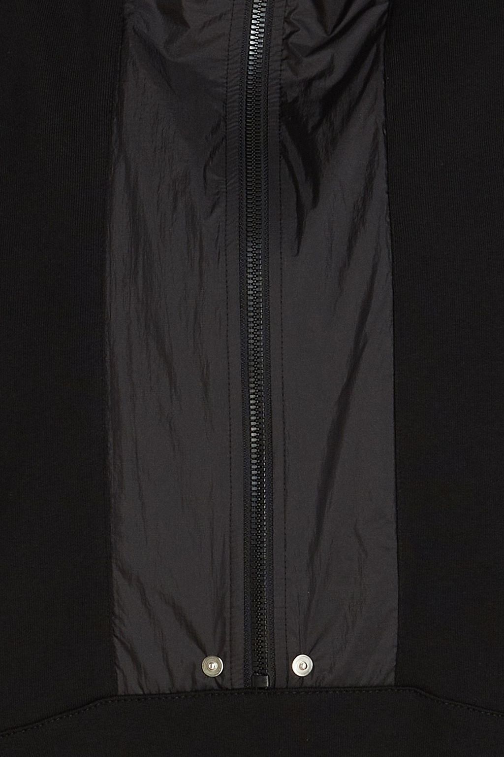 1017 ALYX 9SM Appliquéd shell-paneled cotton-fleece hoodie