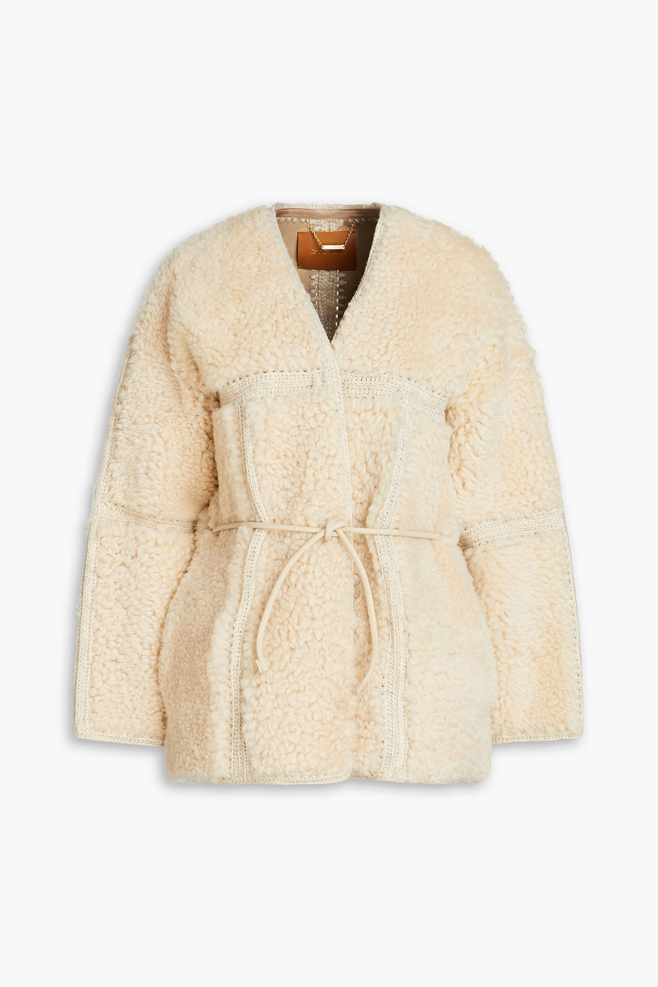 Zimmermann Shearling Jacket In Ecru