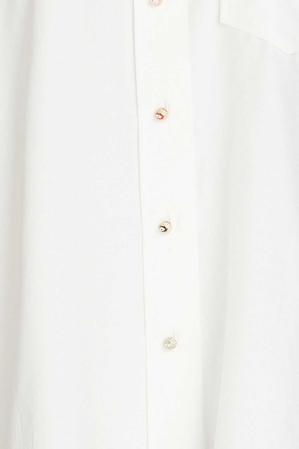 ZIMMERMANN Printed cotton and silk-blend poplin shirt