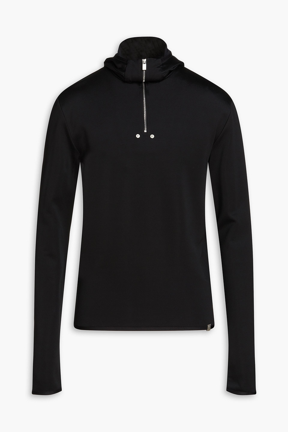 1017 ALYX 9SM Appliquéd stretch-knit half-zip hoodie