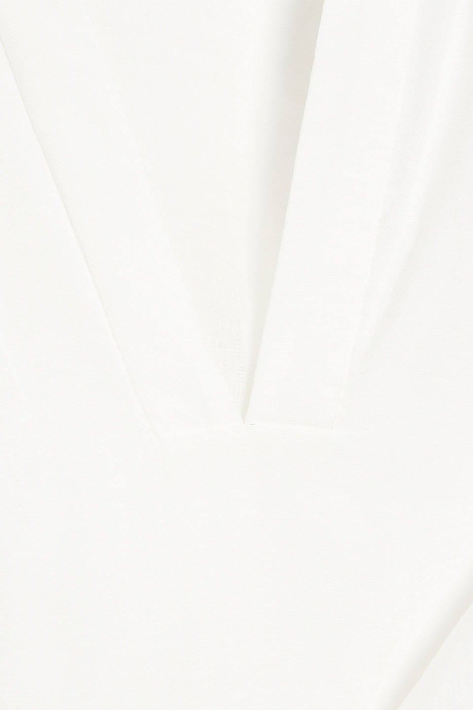 Simkhai Othello Cropped Gauze Top In White