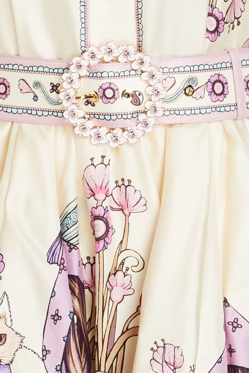ZIMMERMANN Printed silk-satin mini dress