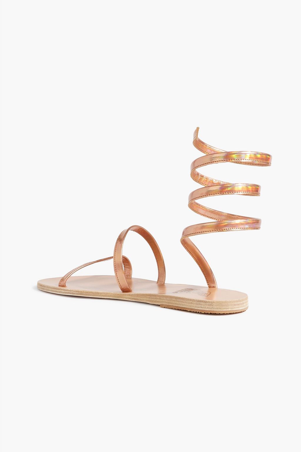 ANCIENT GREEK SANDALS Ofis iridescent leather sandals