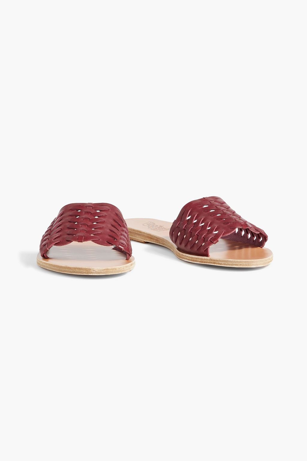 ANCIENT GREEK SANDALS Taygete woven leather slides