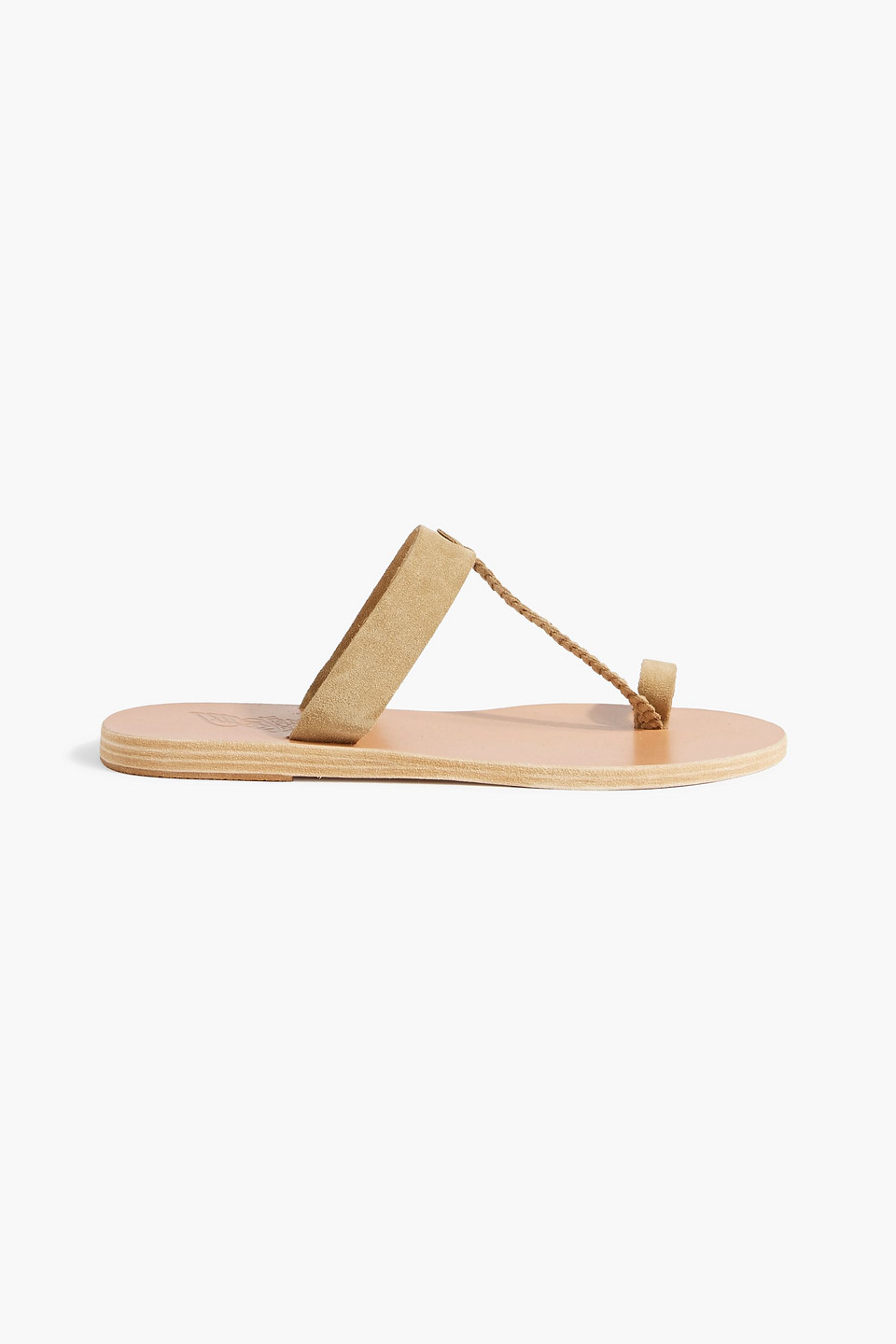 Ancient Greek Sandals Melpomeni braided suede sandals