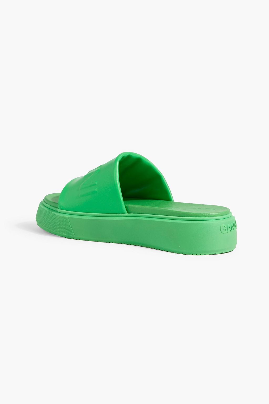 GANNI Embossed platform slides