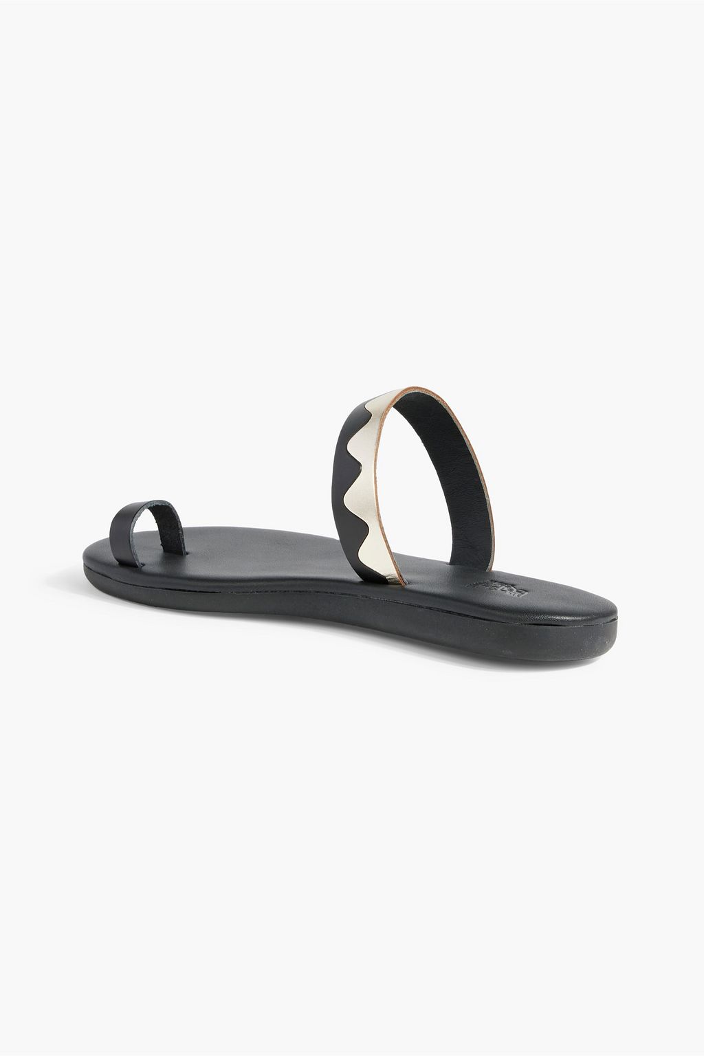 ANCIENT GREEK SANDALS Kyma metallic leather sandals