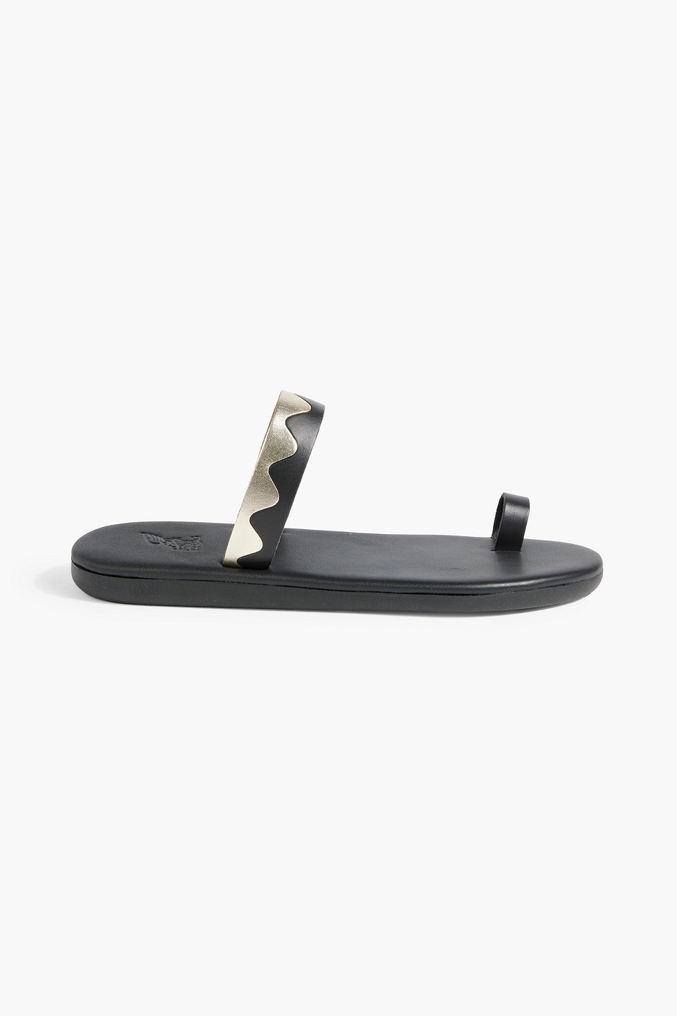 Ancient Greek Sandals Kyma metallic-trimmed leather sandals