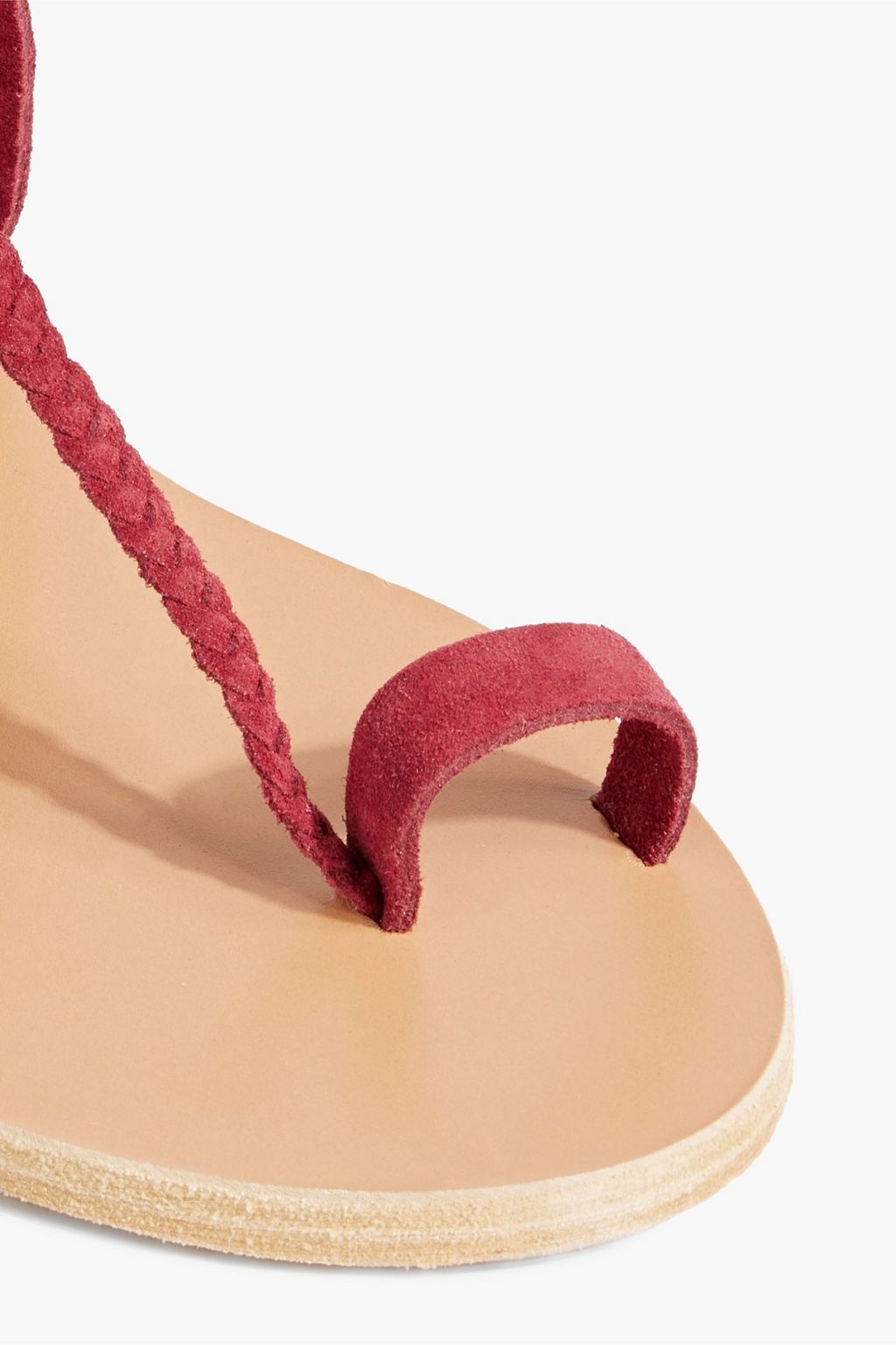 ANCIENT GREEK SANDALS Melpomeni braided suede sandals