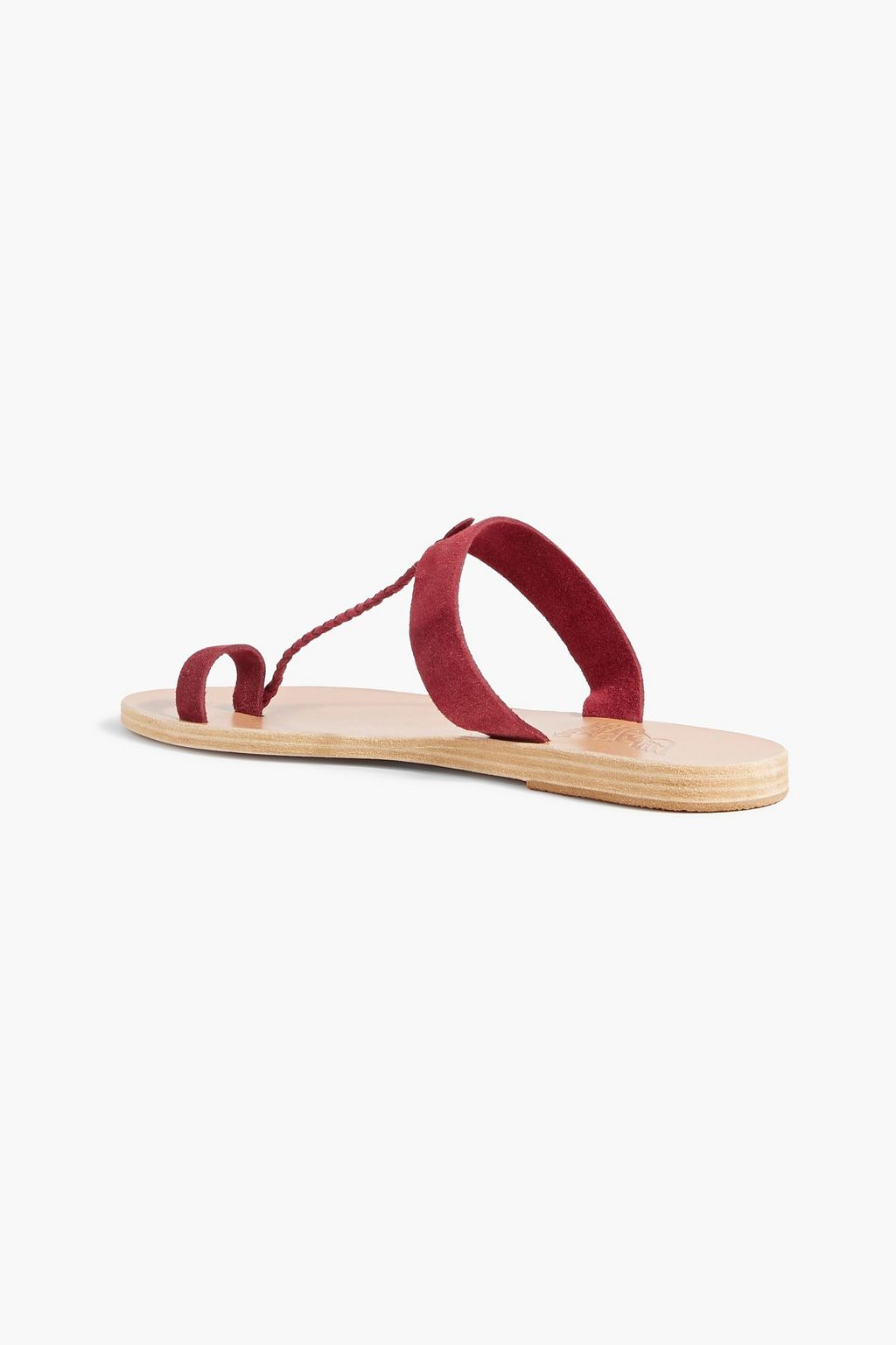 ANCIENT GREEK SANDALS Melpomeni braided suede sandals