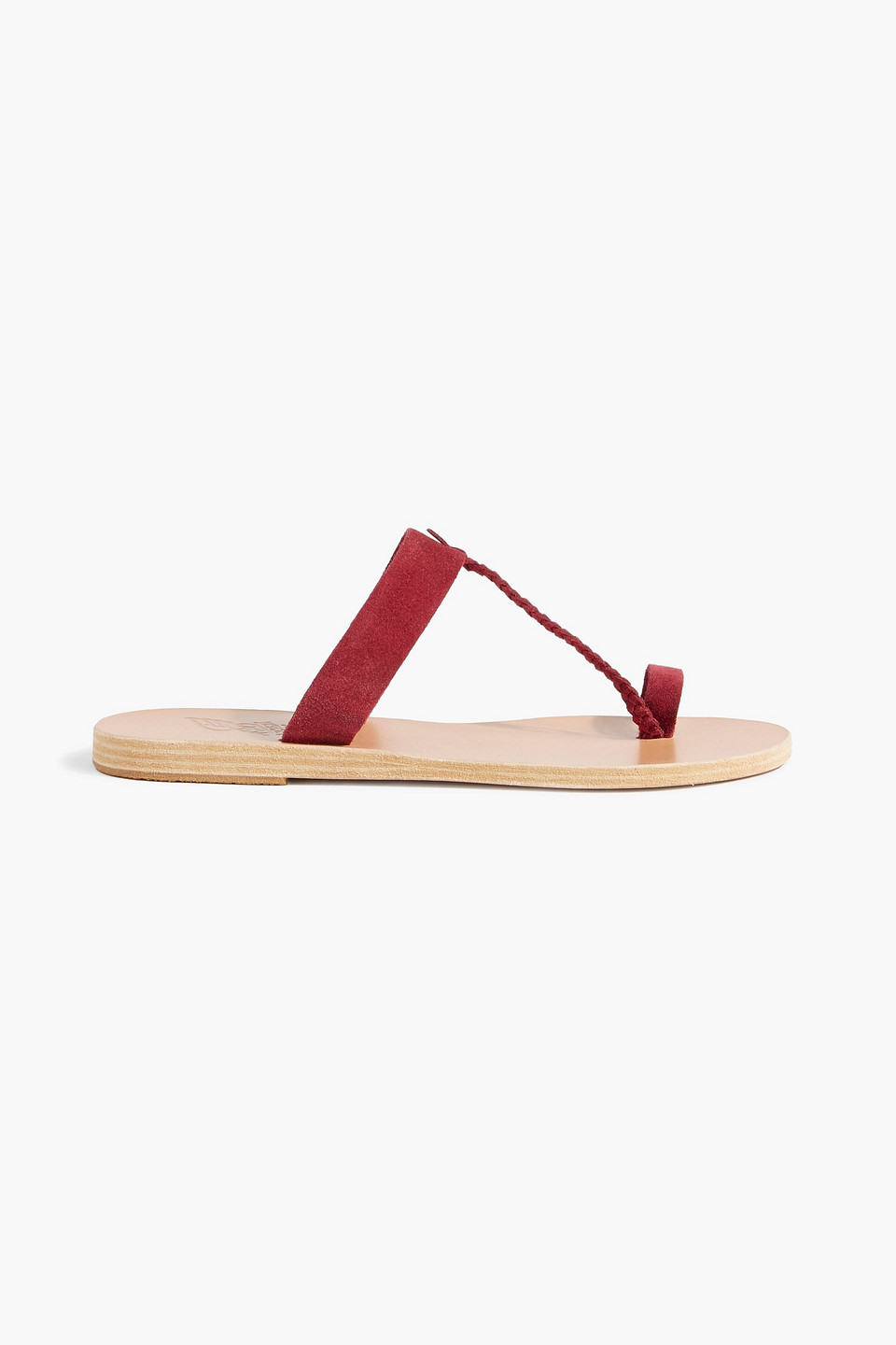Ancient Greek Sandals Melpomeni braided suede sandals