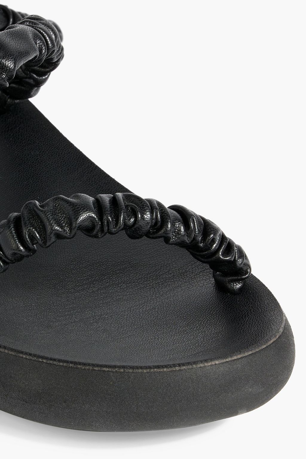 ANCIENT GREEK SANDALS Scrunchie Eleftheria faux leather sandals