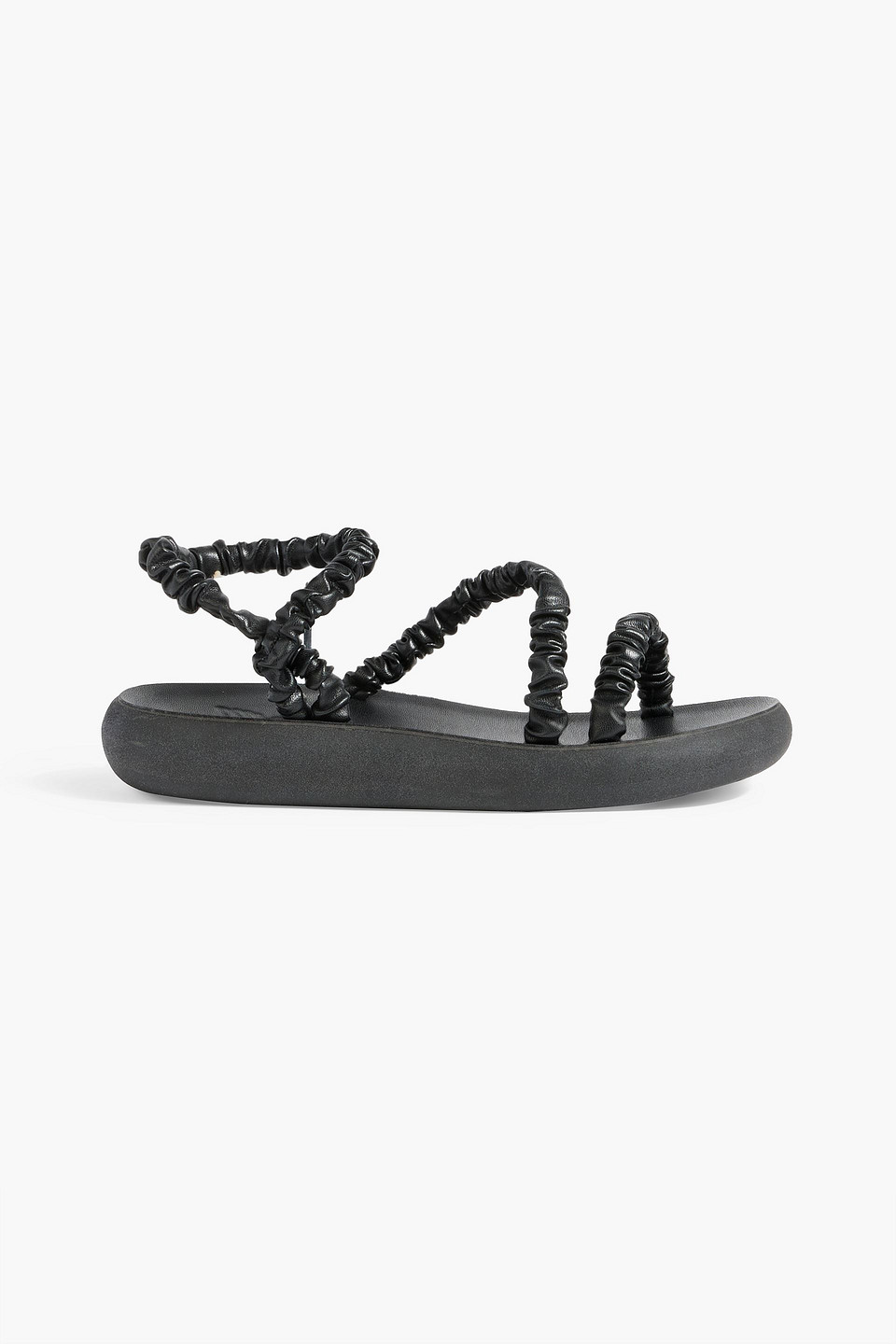 Ancient Greek Sandals Scrunchie Eleftheria faux leather sandals