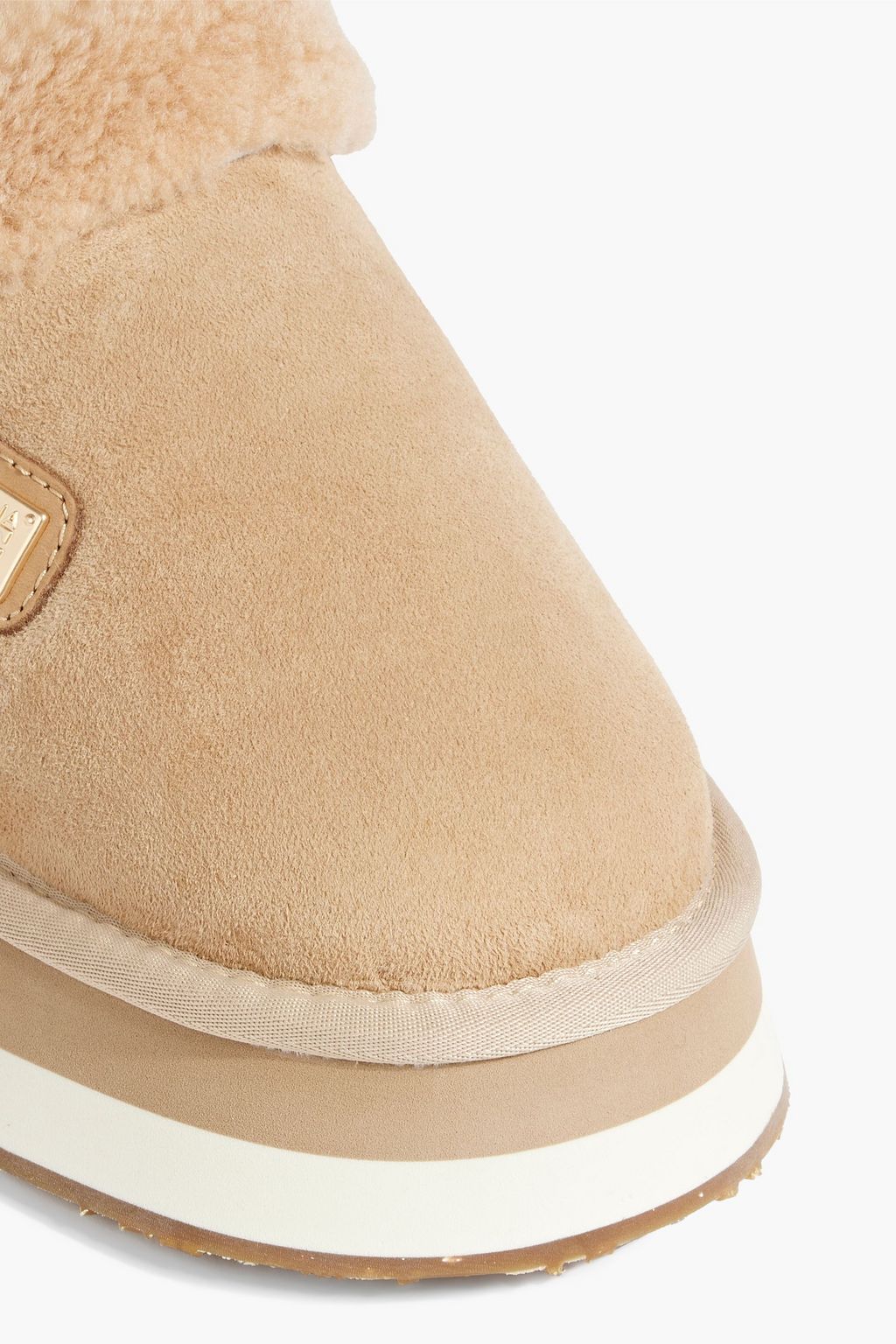 AUSTRALIA LUXE COLLECTIVE Shearling platform slippers