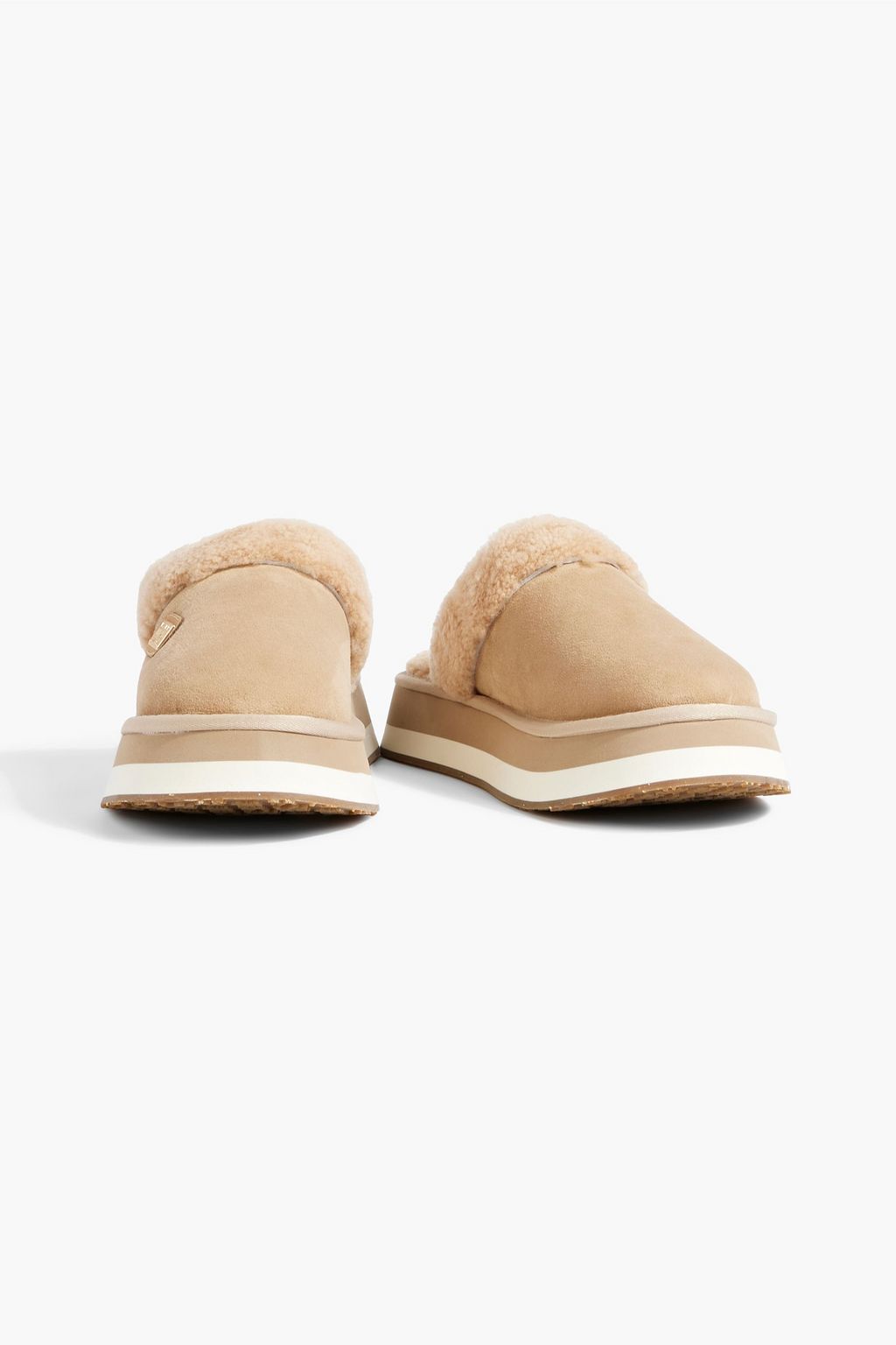 AUSTRALIA LUXE COLLECTIVE Shearling platform slippers