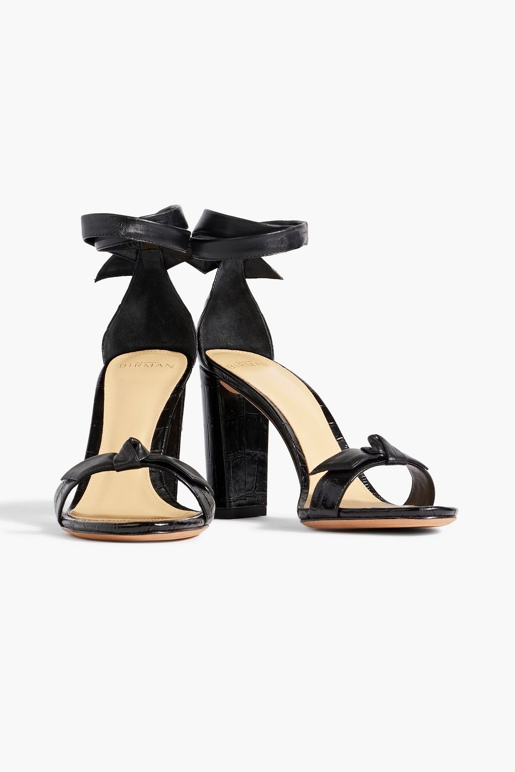 ALEXANDRE BIRMAN Clarita bow-detailed suede sandals