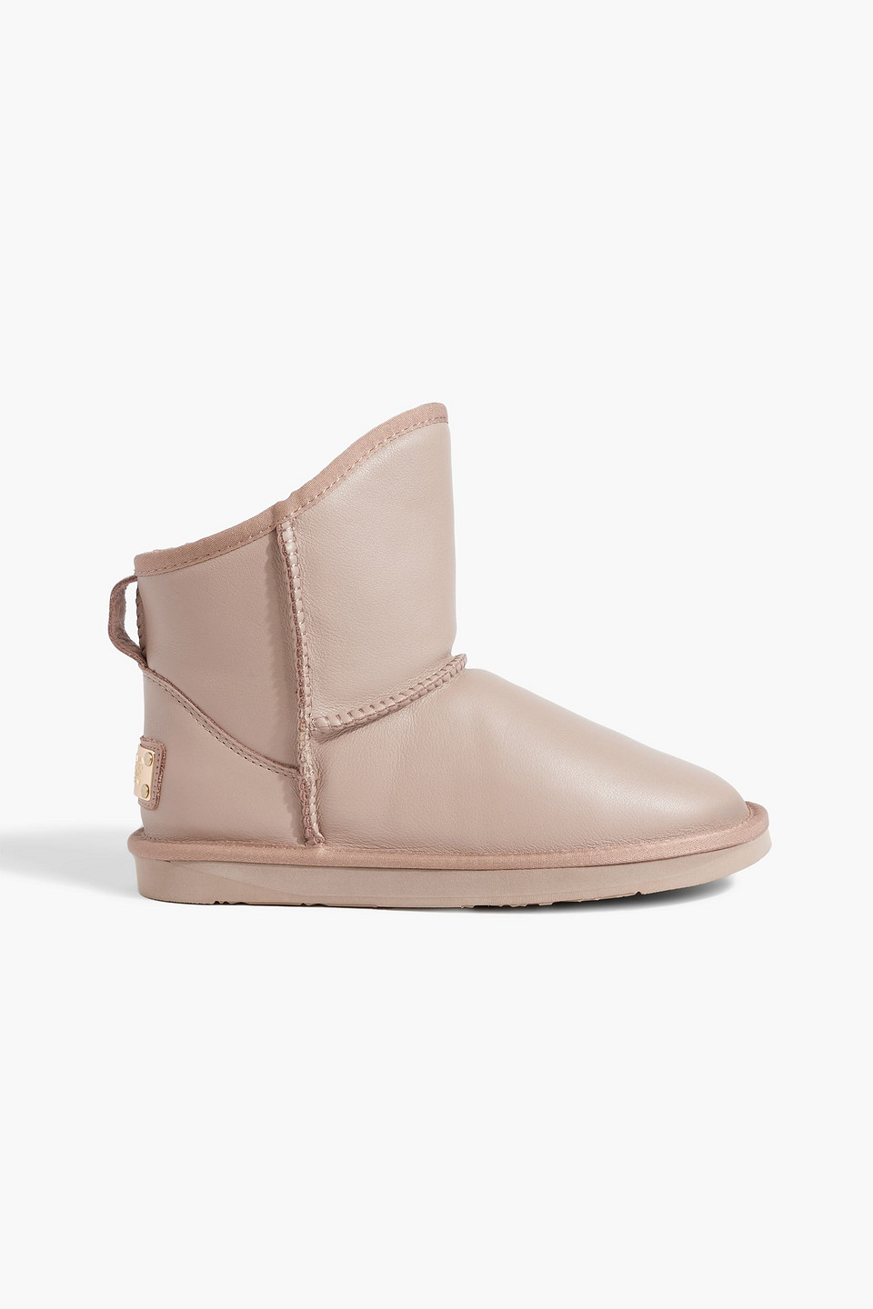 Australia Luxe Collective Cosy Xtra Short Shearling-lined Leather Boots In Mushroom