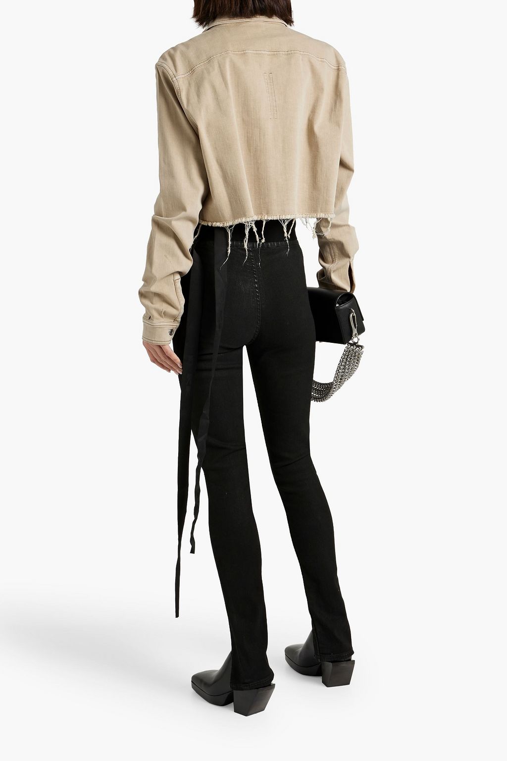 DRKSHDW BY RICK OWENS Mid-rise denim leggings