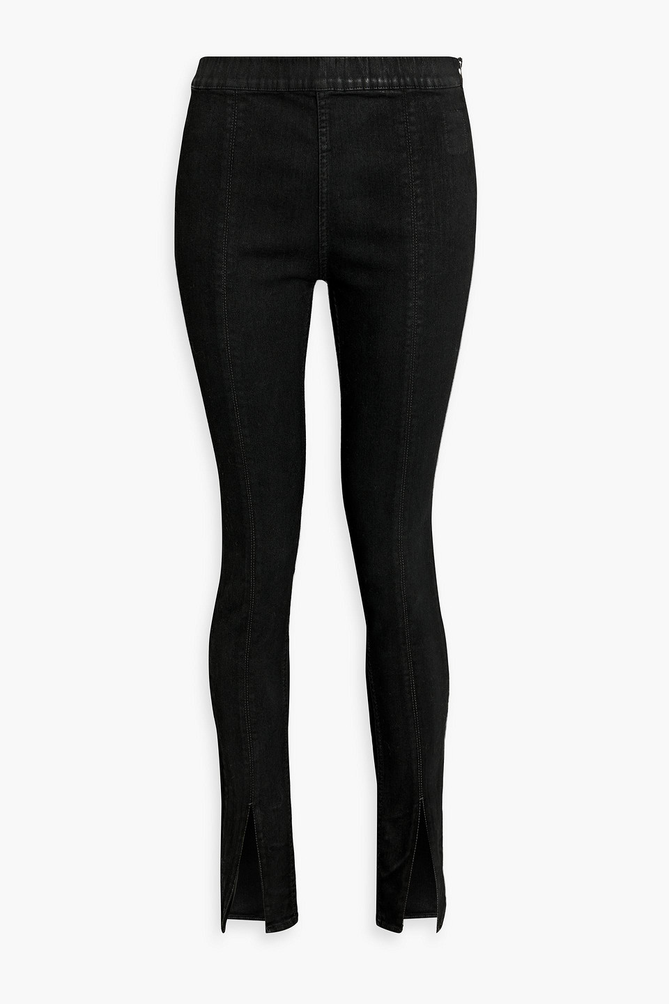 Rick Owens Mid-rise Denim Leggings In Black