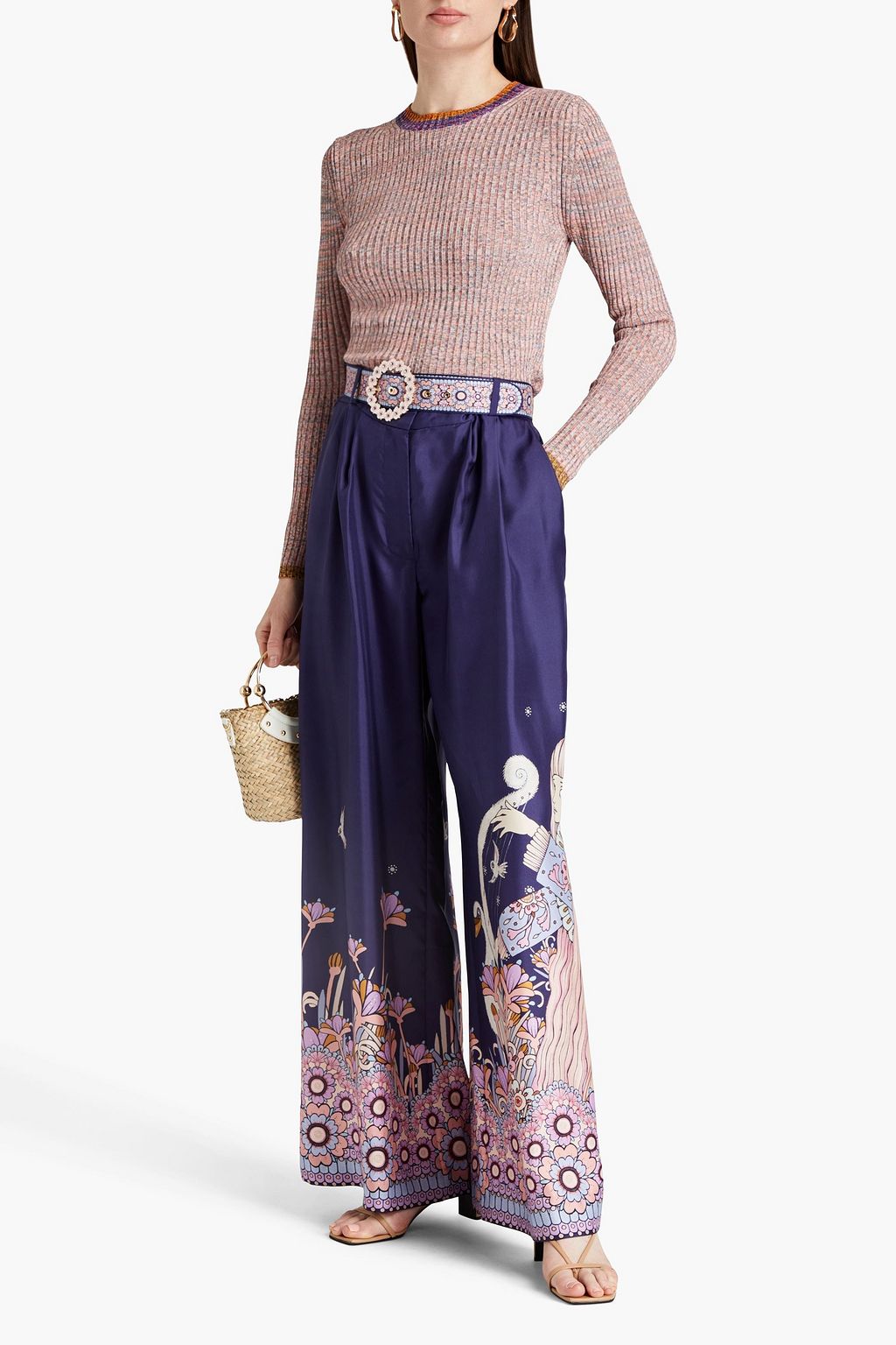 ZIMMERMANN Marled ribbed-knit sweater