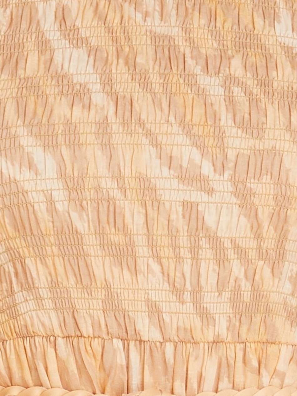 leopard-print cotton-gauze midi dress