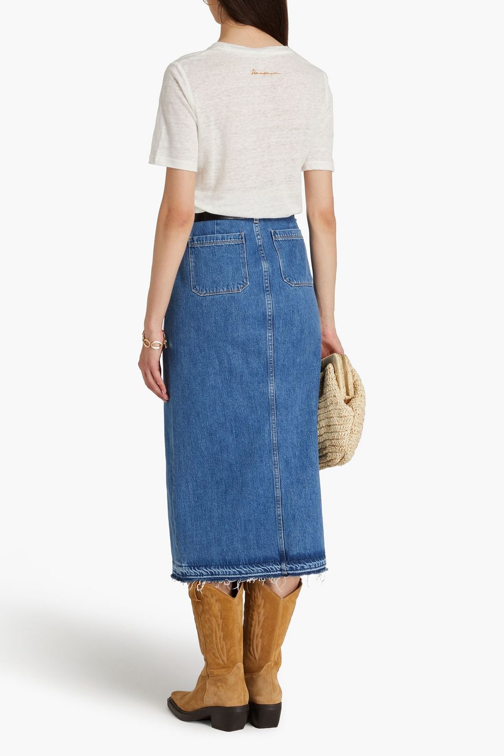 ZIMMERMANN Printed linen-jersey T-shirt