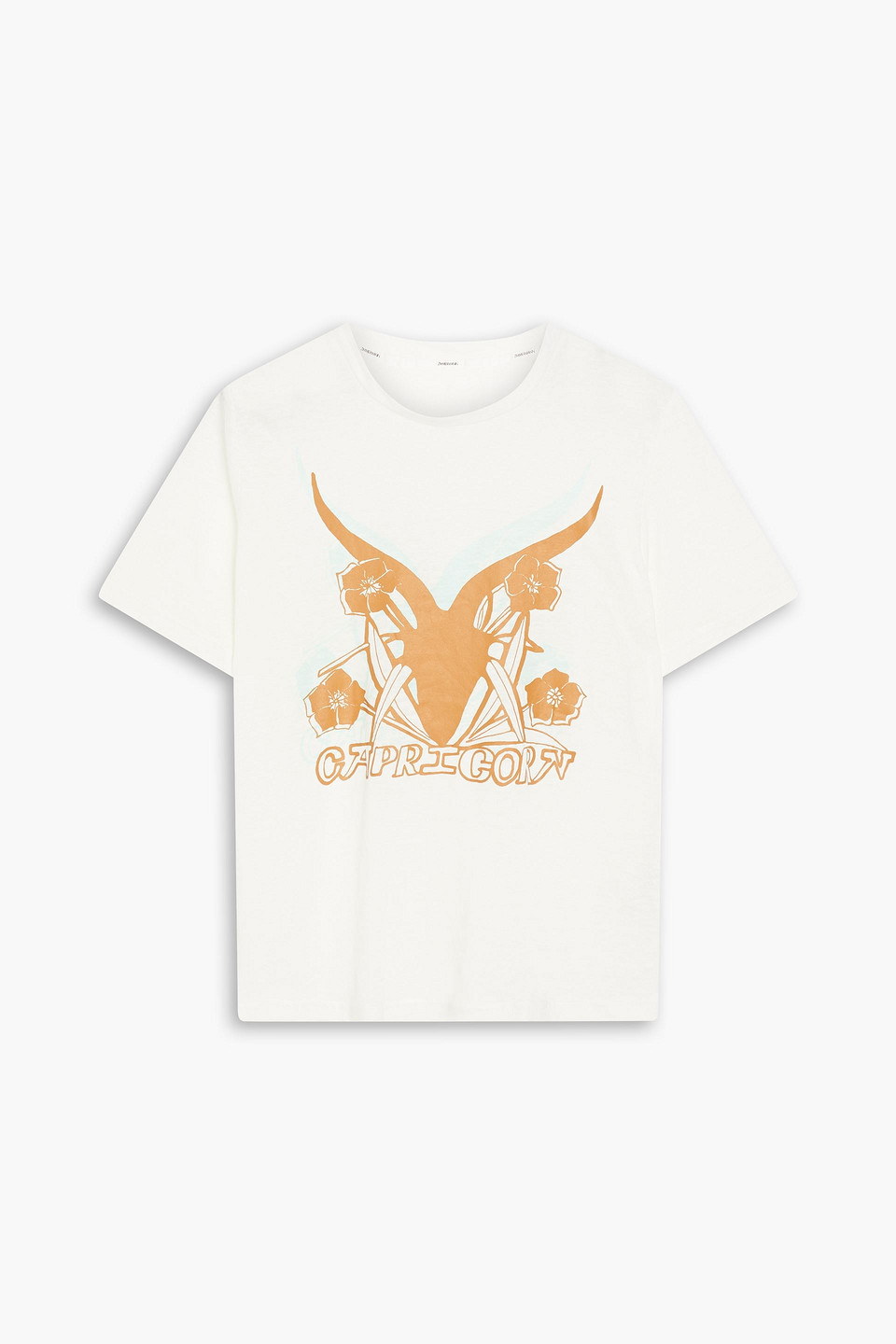 Zimmermann T-shirt Aus Leinen-jersey Mit Print In Brown