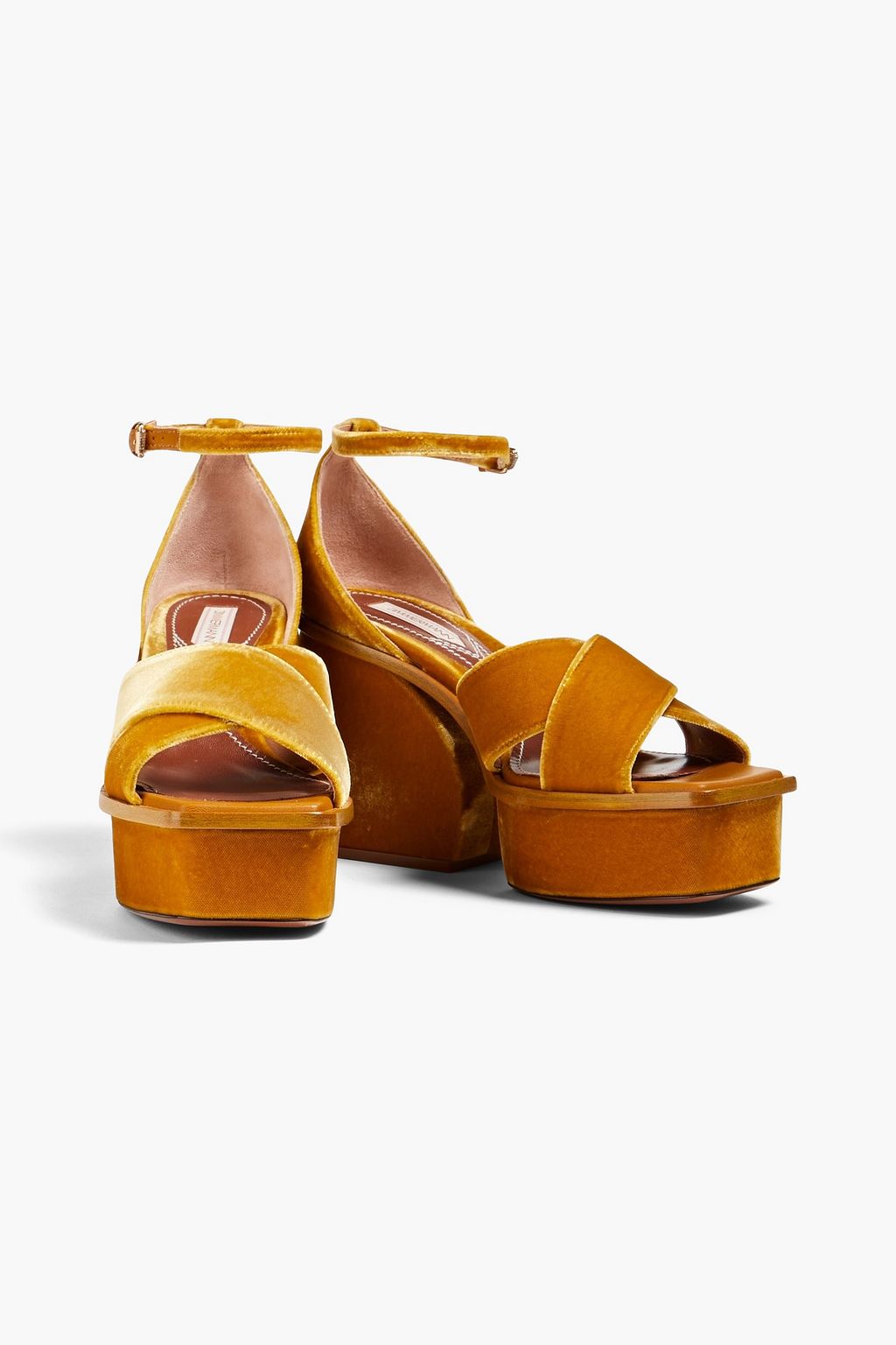 ZIMMERMANN Velvet platform sandals
