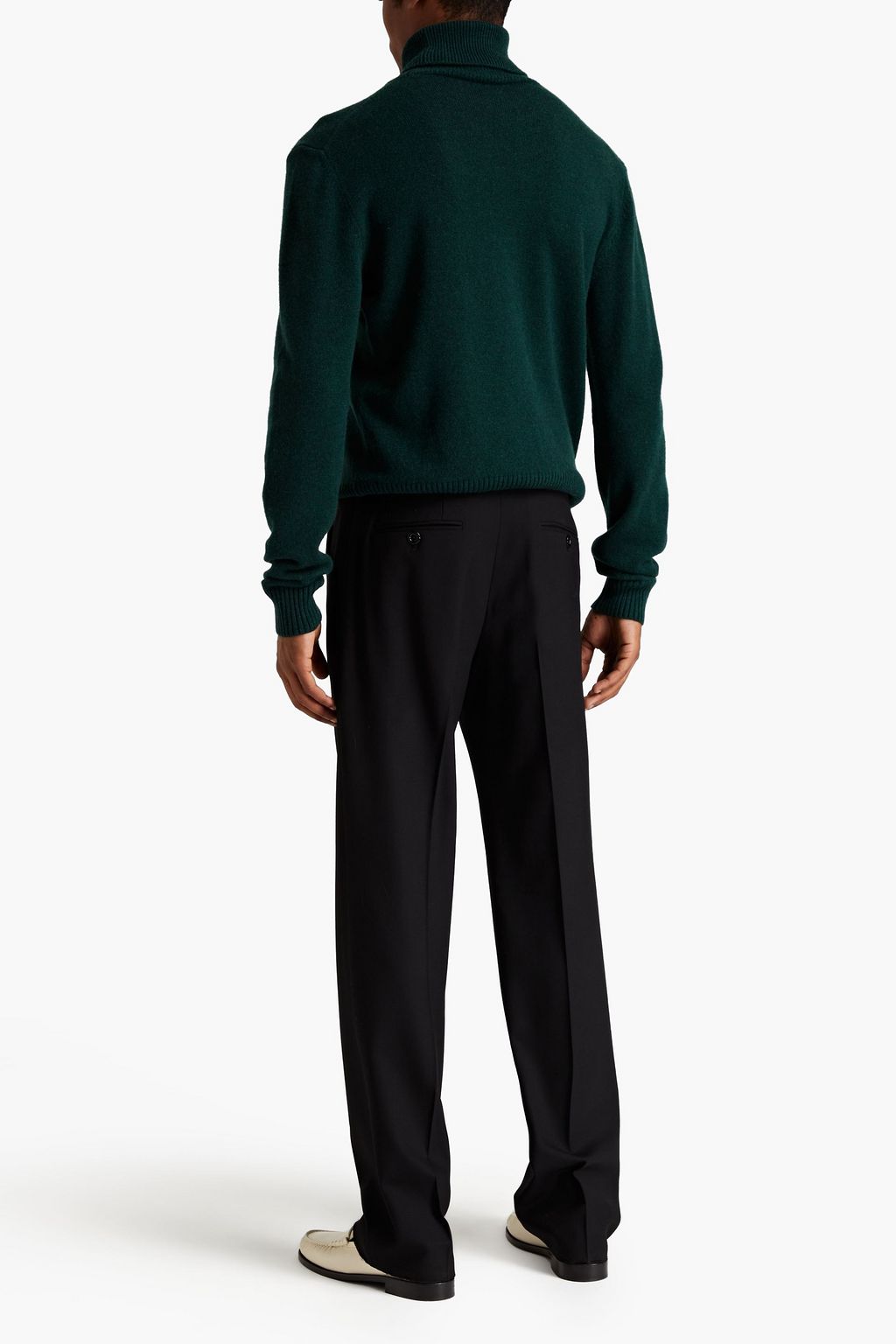 DOLCE&GABBANA Wool-blend twill pants