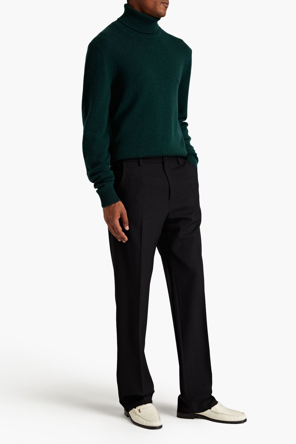DOLCE&GABBANA Wool-blend twill pants
