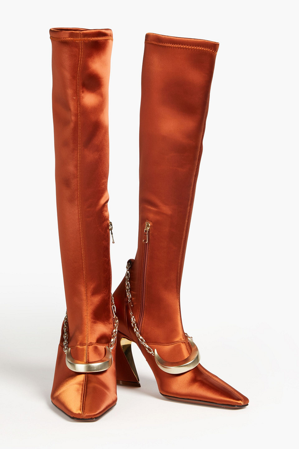 Zimmermann Crescent Stretch Over The Knee Boot In Copper