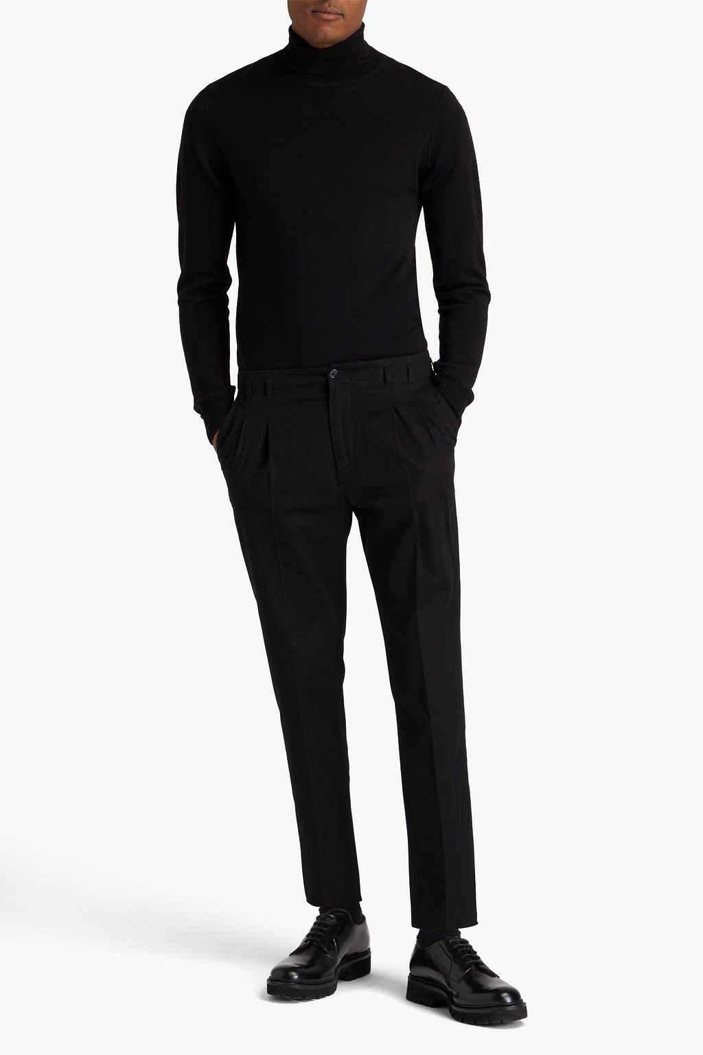 DOLCE&GABBANA Stretch-cotton twill pants