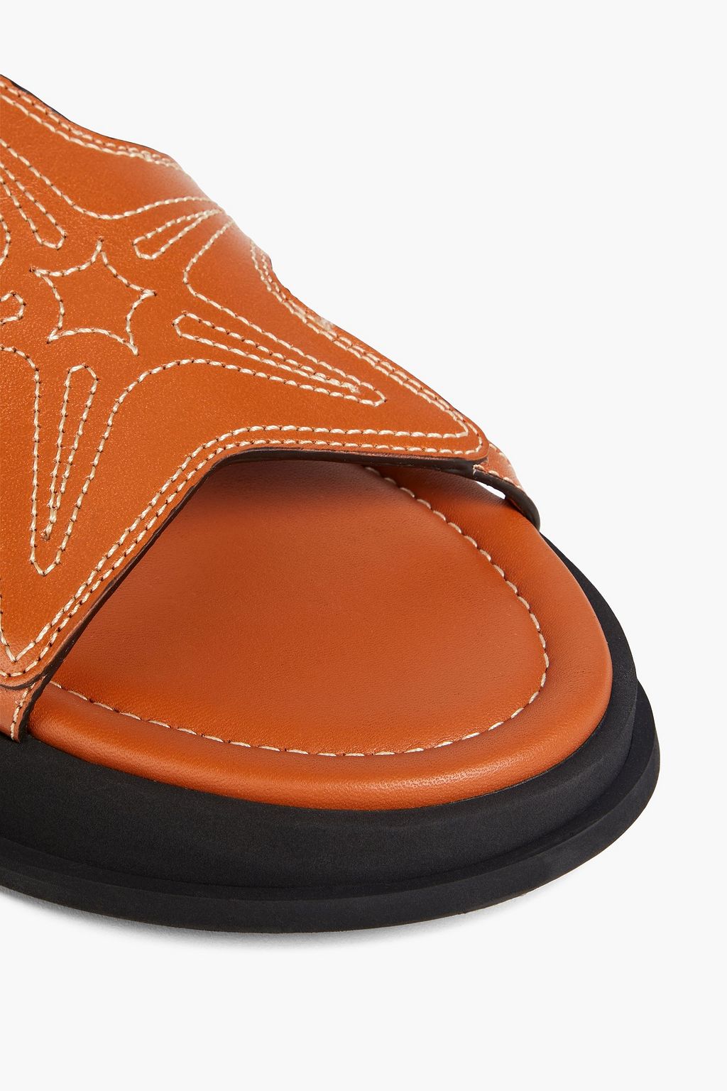 ZIMMERMANN Topstitched leather sandals