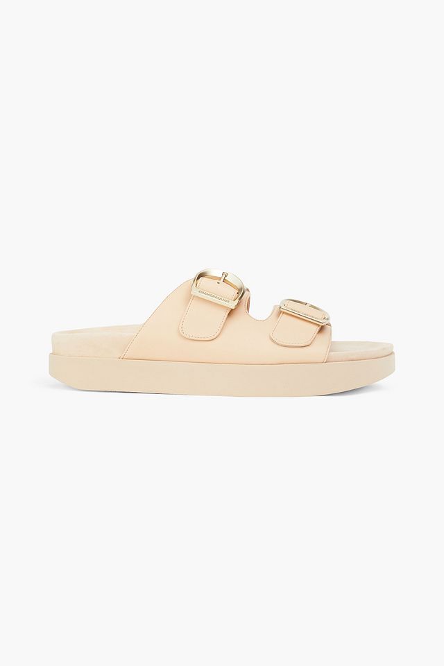 Buckled leather sandals