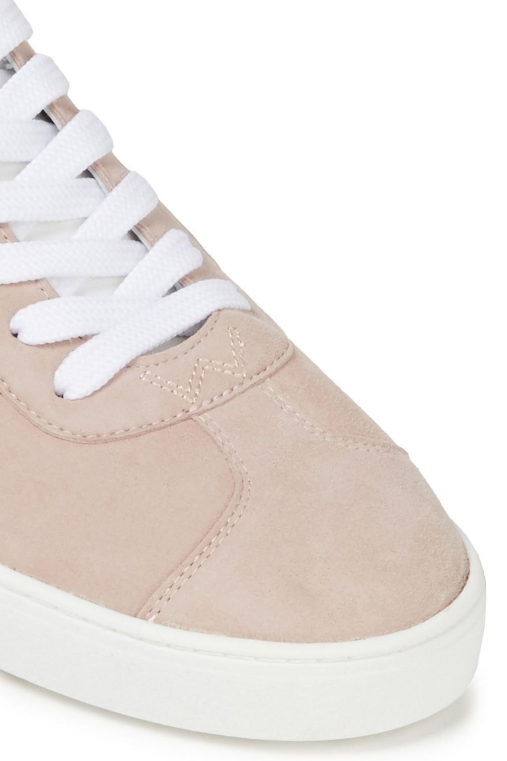 STUART WEITZMAN Daryl zweifarbige Sneakers aus Veloursleder mit Lederbesatz