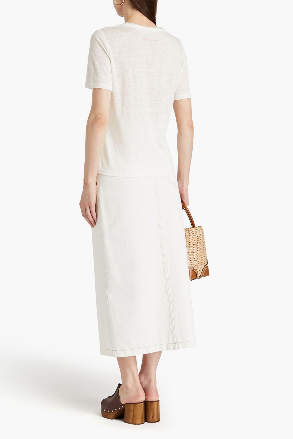 ZIMMERMANN Printed linen-jersey T-shirt