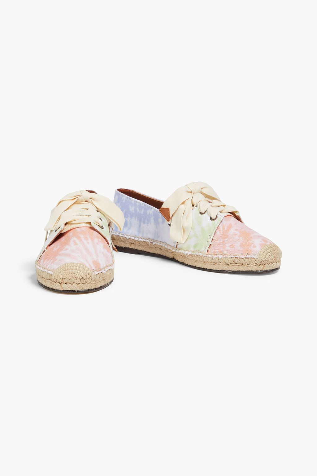 ZIMMERMANN Lace-up canvas espadrilles