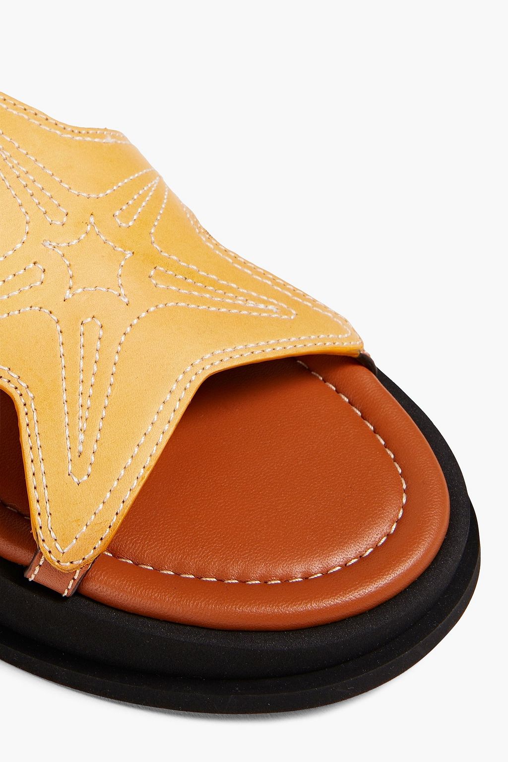 ZIMMERMANN Topstitched leather sandals