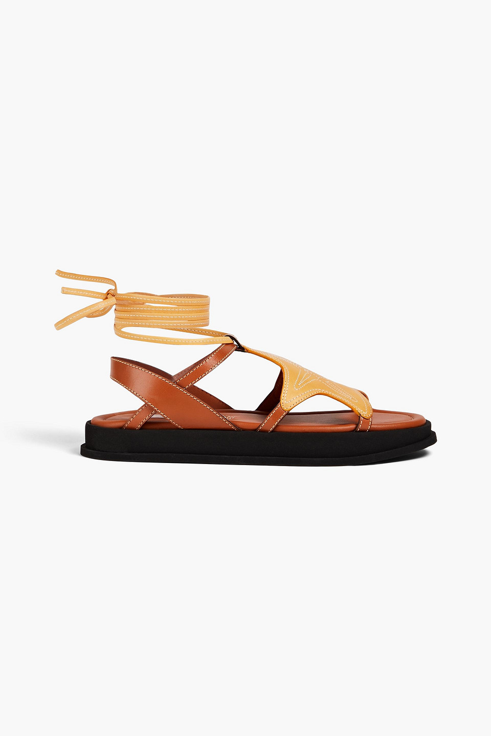 Zimmermann Leather Sandals In Camel