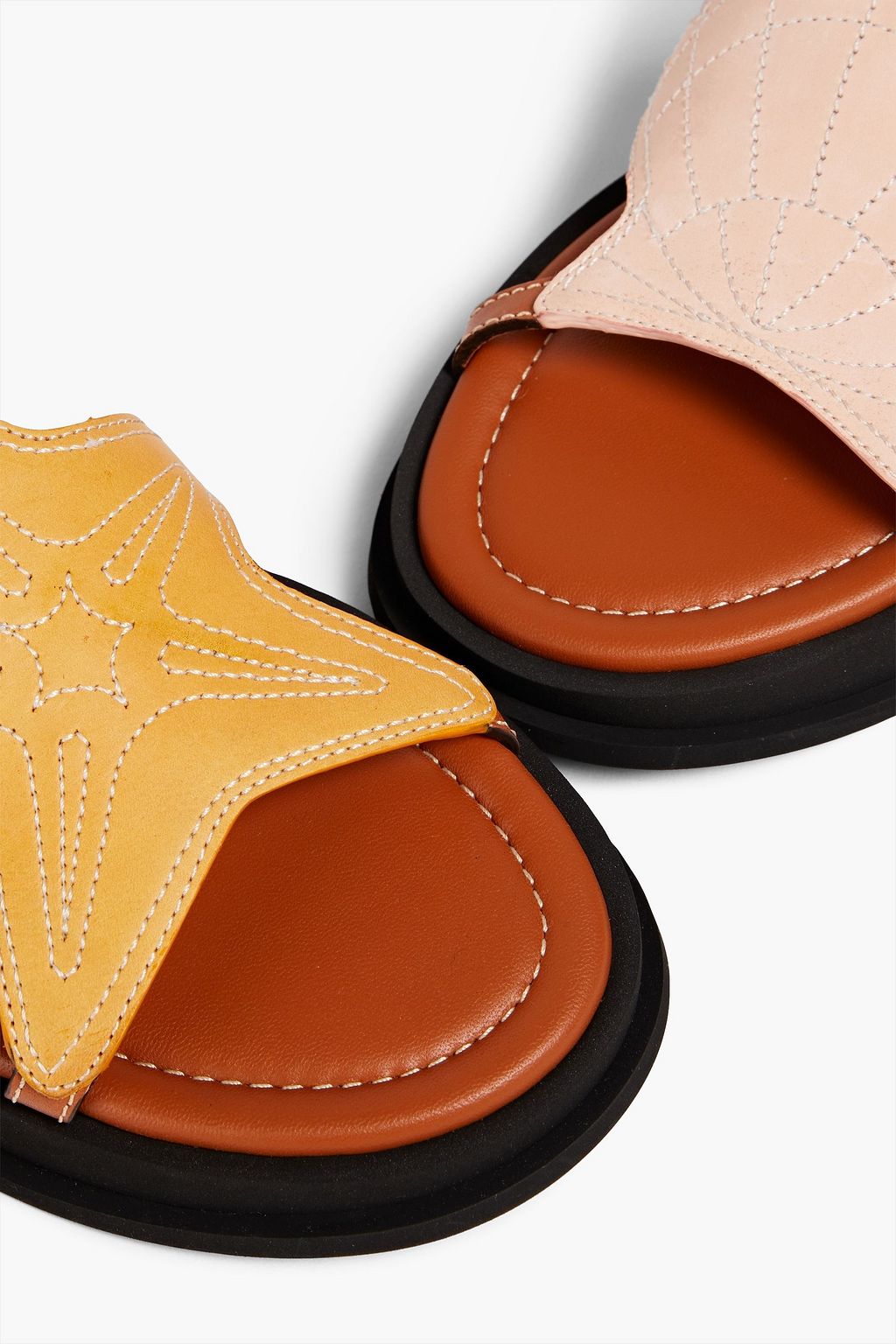 ZIMMERMANN Topstitched leather sandals
