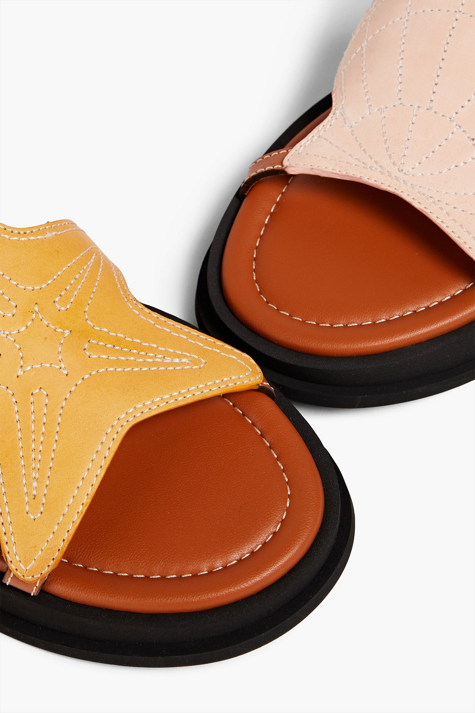 Zimmermann Leather Sandals In Camel