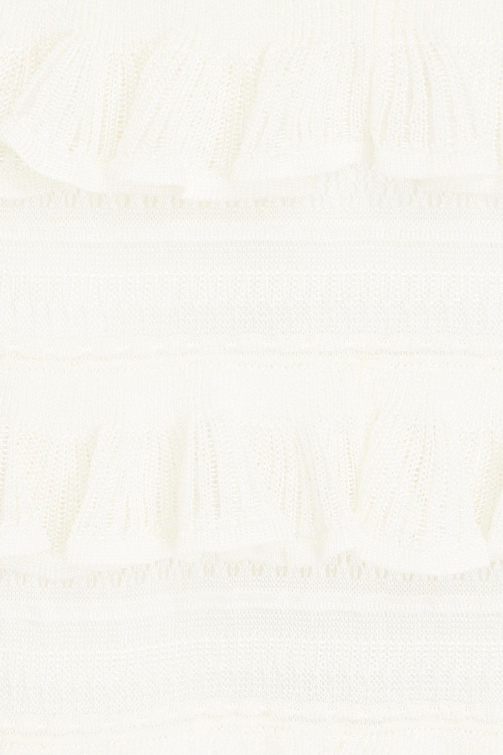 ZIMMERMANN Tiered pointelle-knit midi skirt