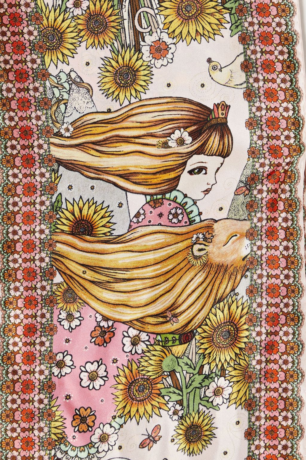 ZIMMERMANN Printed silk-twill scarf