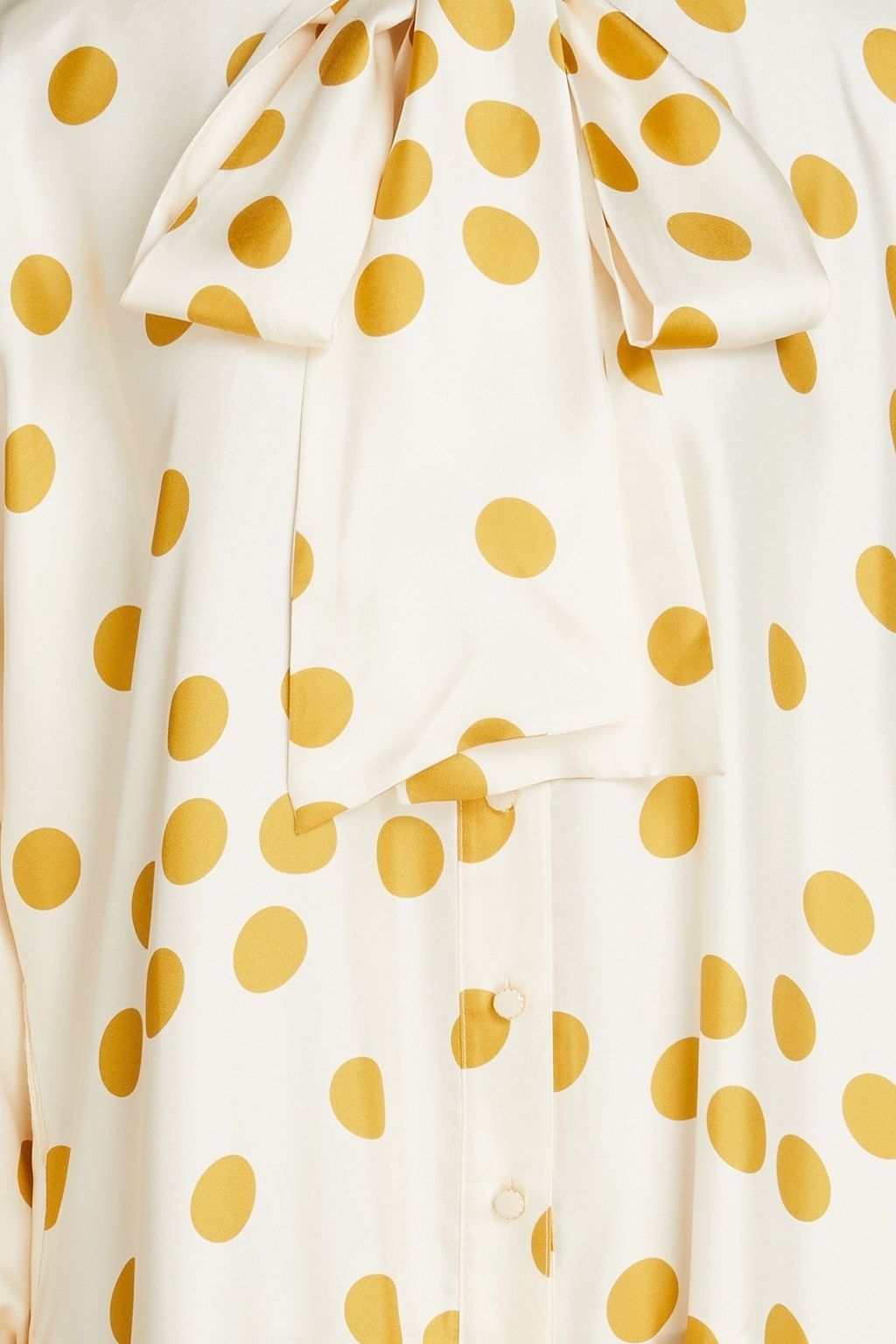 ZIMMERMANN Pussy-bow polka-dot silk-satin mini dress